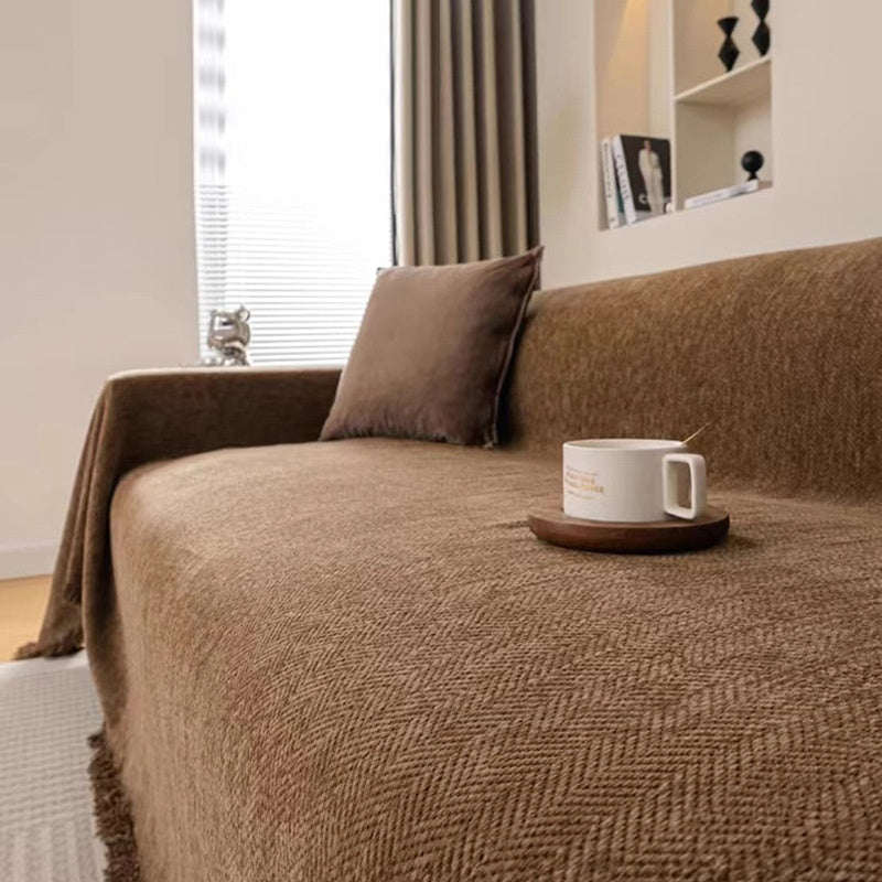 Chenille Couch Throw – Solid