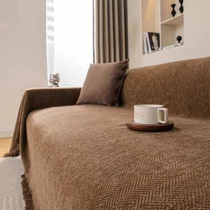 Chenille Couch Throw – Solid