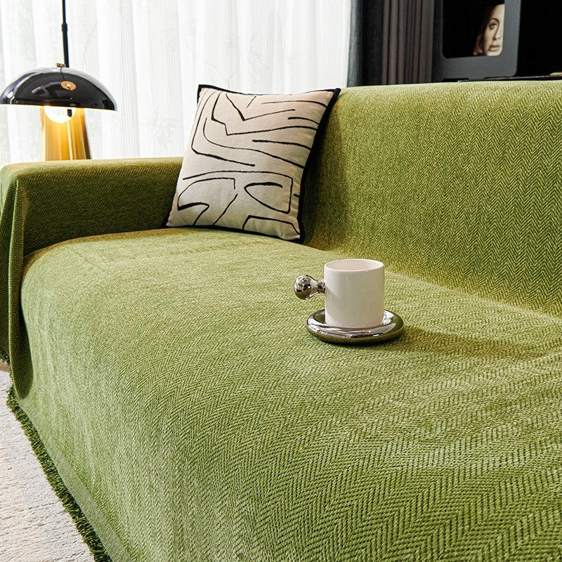 Chenille Couch Throw – Solid
