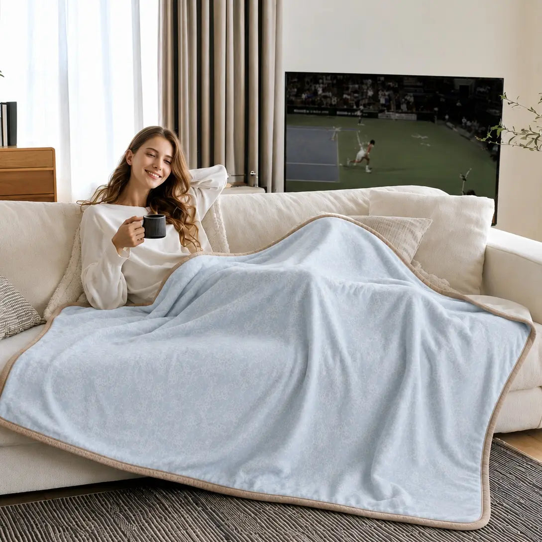 Companion Cocoon Throw – Cat Burrow Blanket with Pocket for Pets & Humans