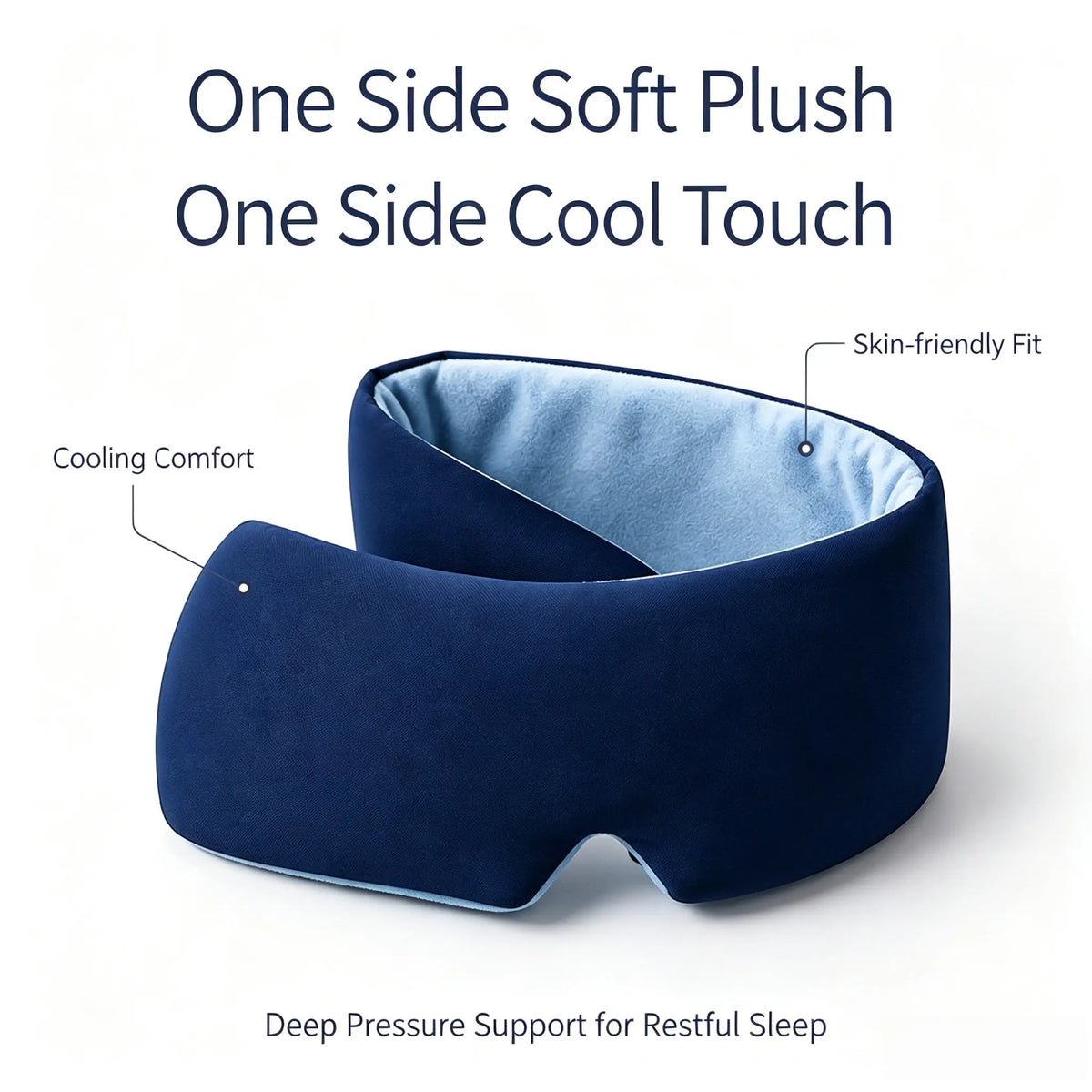 Weighted Silk Sleep Mask – 100% Blackout
