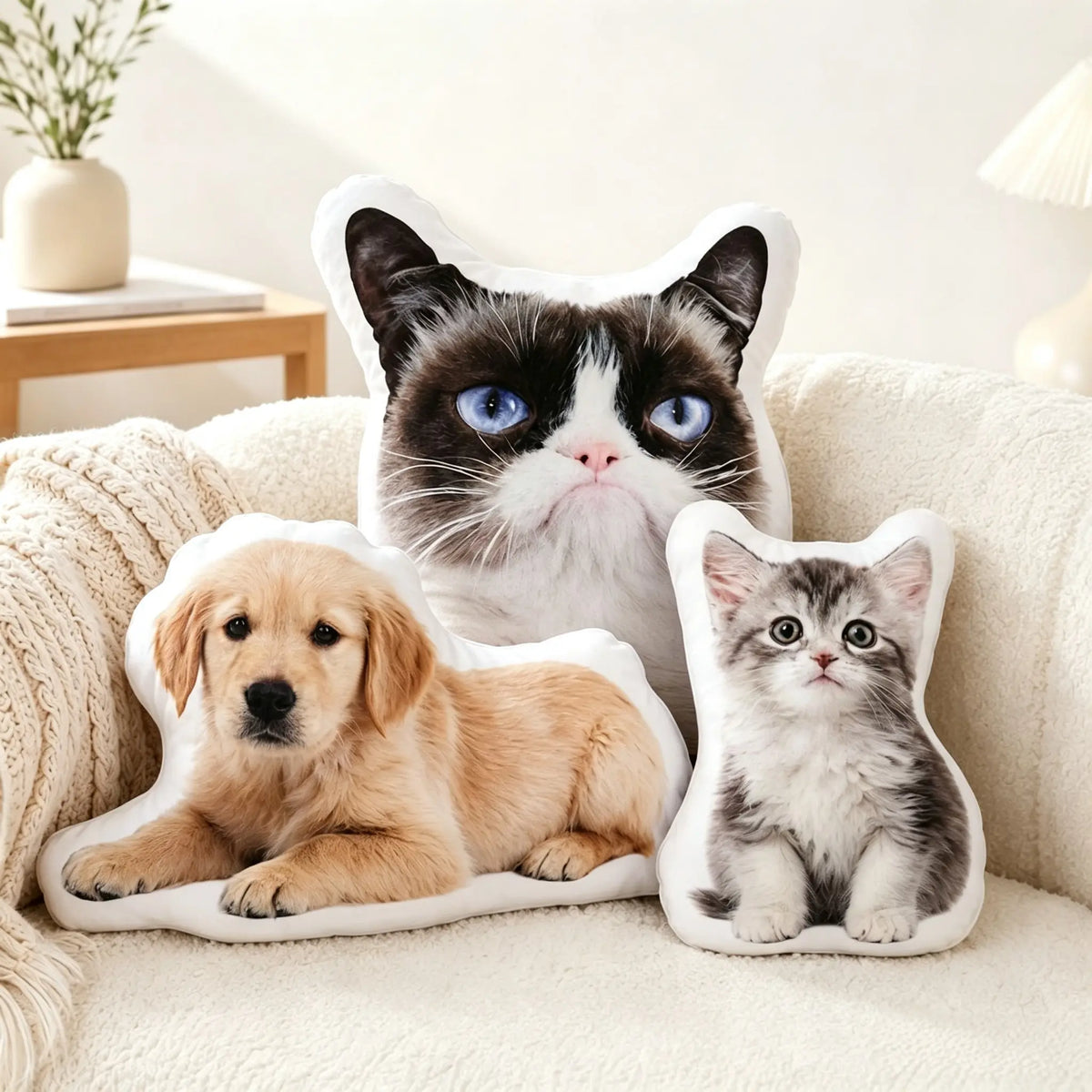 KeepsakeSnuggle Custom Pet Pillow