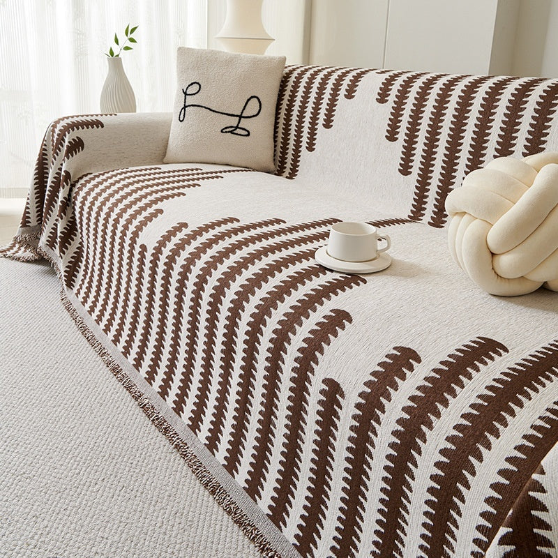 Chenille Couch Throw – Pine Needles