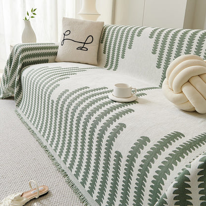 Chenille Couch Throw – Pine Needles