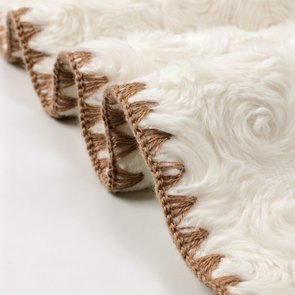 Rosy Loop Throw Blanket – Waterproof & Scratch-Resistant, for You & Your Pet