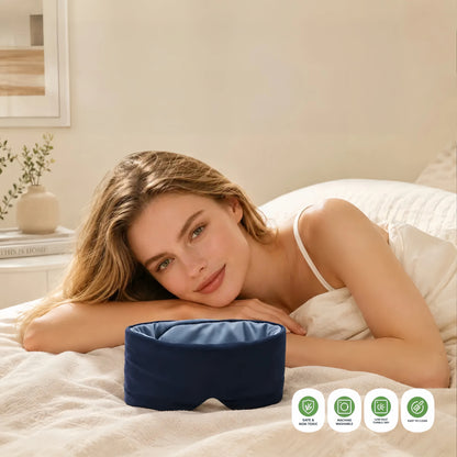 Weighted Silk Sleep Mask – 100% Blackout